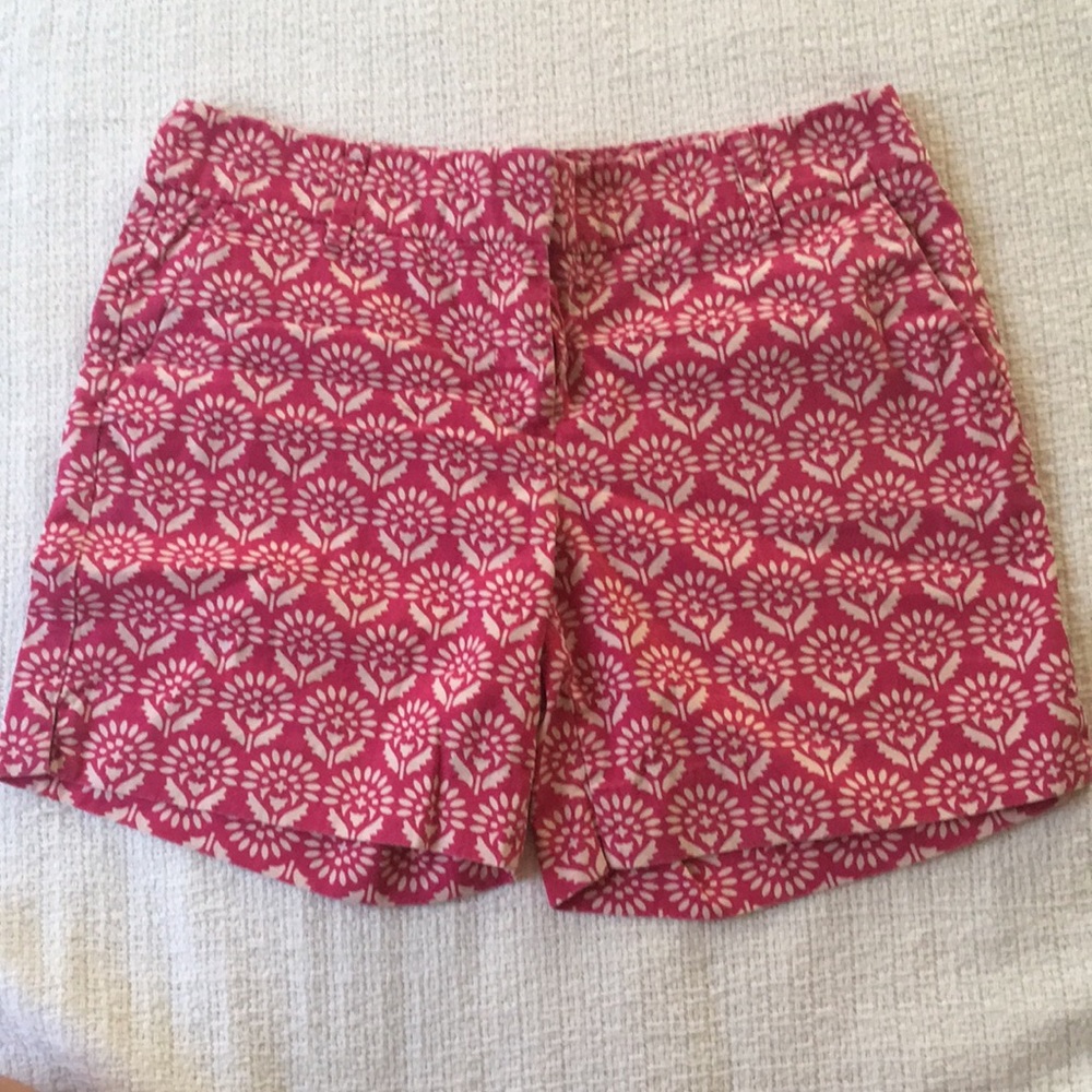 Loft pink patterned shorts